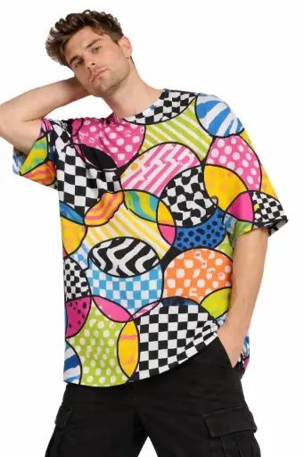 POP PATCH FUSION OVERSIZED T-SHIRT 