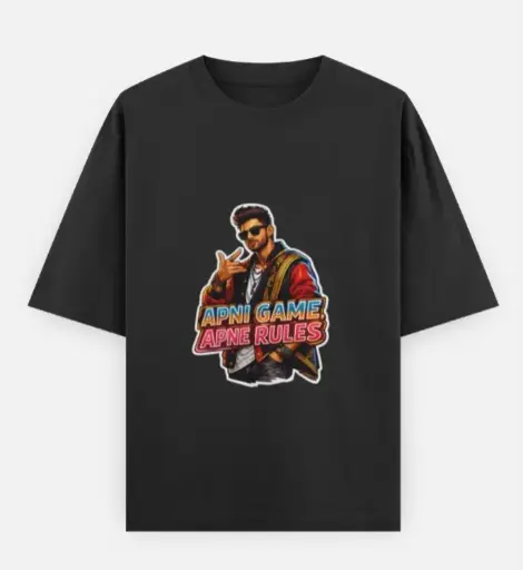 OWN THE GAME GRAPHIC BLACK T-SHIRT 