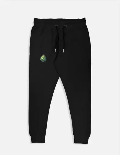 ECO CREST BLACK JOGGER PANTS