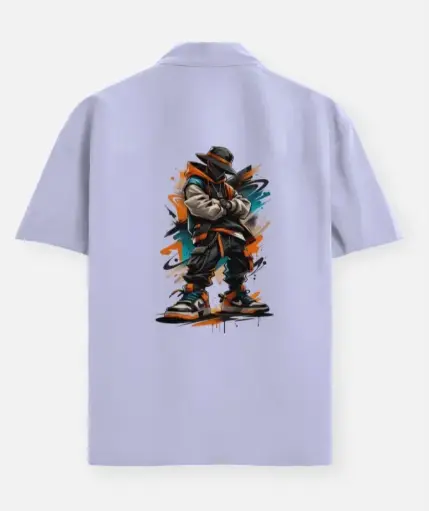 URBAN REBEL STREET ART BACK GRAPHIC SHIRT 