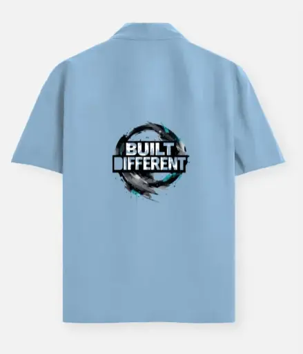 BUILT DIFFERENT STATEMENT BACK PRINT SHIRT 