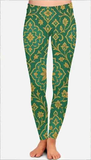 THE SULTAN'S SCROLL LEGGINGS