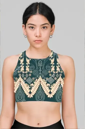THE ODISHA MIDNIGHT BLOOM HALTER