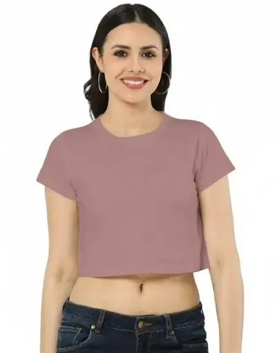 THE "ROSY HORIZON" CROP TEE