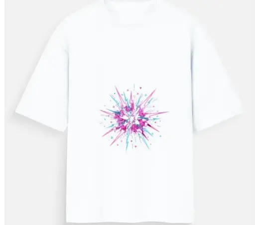 CHROMATIC BURST OVERSIZED T-SHIRT 
