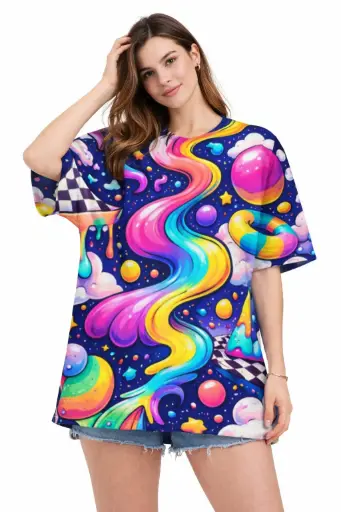 GALAXY SWIRL DREAM OVERSIZED T-SHIRT 